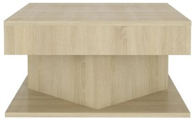 Mesa de centro 57x57x30 cm derivados de madeira carvalho sonoma