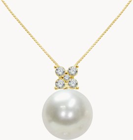Colar em prata artesanal banhado a ouro Marina