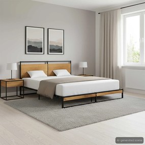 324866 vidaXL Estrutura de cama 160x200 cm metal