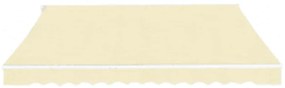 Toldo dobrável manual 600 cm creme