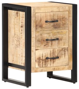 vidaXL Mesa de cabeceira 40x35x55 cm madeira de mangueira maciça