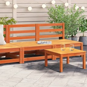 vidaXL Sofás sem braços para jardim 2 pcs pinho maciço castanho-mel