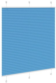 Plissado Cego Azul 115x100 cm Largura Tecido 114,4 cm Poliéster