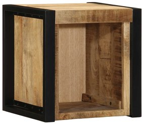 Mesa de cabeceira 40x35x40 cm madeira maciça manga áspera