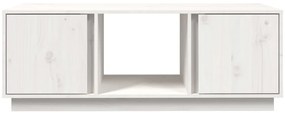 Mesa de centro 110x50x40 cm pinho maciço branco