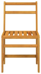 Conjunto de varanda 3 pcs madeira de acácia maciça