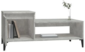 Mesa de centro 100x50x45 cm derivados madeira cinzento cimento