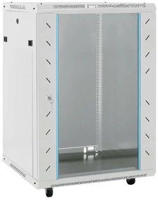 Armário bastidor 15U 19" IP20 60x45x86 cm cinzento
