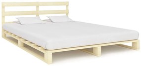 Estrutura de cama em paletes pinho maciço 140x200 cm