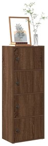 vidaXL Estante 40x24x102 cm derivados de madeira carvalho castanho