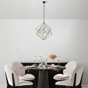 Candeeiro de Teto Till – Preto Antigo – 51 x 51 x 113 cm