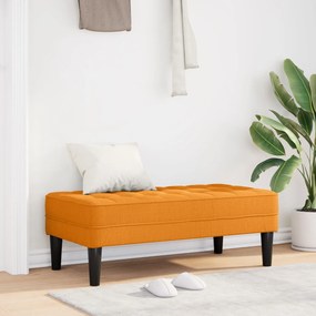 Banco vidaXL Amarelo Escuro 113x57x39 cm Tecido