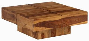 Mesa de centro 80x80x30 cm madeira de acácia maciça