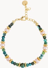 Pulseira banhada a ouro com pedras preciosas Neo