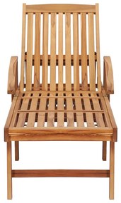 Espreguiçadeiras com mesa 2 pcs madeira de teca maciça