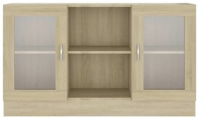 Aparador Vitrine Real de 120 cm - Carvalho - Design Moderno