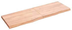 vidaXL Prateleira de parede 120x40x(2-4) cm carvalho tratado castanho