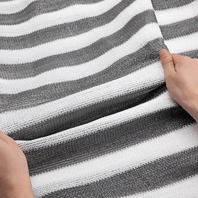 Tela de proteção para varandas 1,4x10m cinzenta/branca