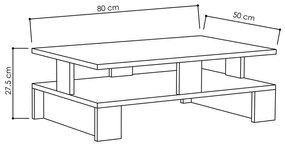 Estante City – Nogueira – 124,6 cm x 170 cm x 24,2 cm
