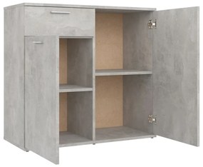 Aparador 80x36x75 cm derivados de madeira cinzento cimento