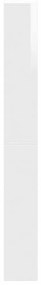 Sapateira c/ espelho 4 divisórias 63x17x134 cm branco brilhante