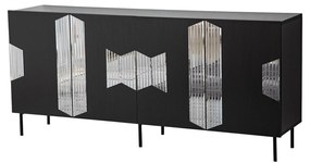 Console Vienna – Preto – 180 cm x 80 cm x 40 cm