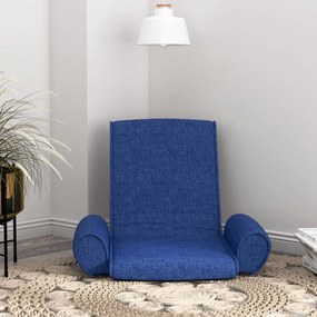 336608 vidaXL Colchão/cadeira de piso dobrável tecido azul
