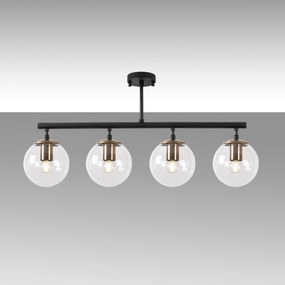 Chandelier Fazli – Preto Antigo – 70 x 15 x 35 cm