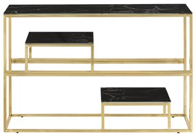 Consola de Entrada Celina - Estrutura Dourada - 110 x 35 x 70 cm - Aço
