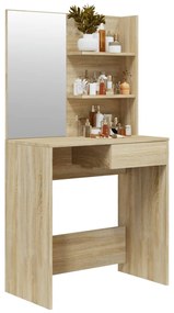 Toucador com espelho 74,5x40x141 cm cor carvalho sonoma