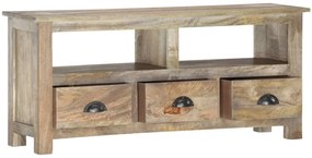 Móvel de TV 110x30x50 cm madeira de mangueira maciça