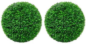 Bolas de buxos artificiais 2 pcs 55 cm