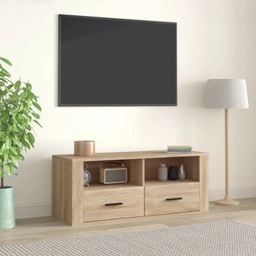 vidaXL Móvel p/ TV 100x35x40cm madeira processada carvalho sonoma