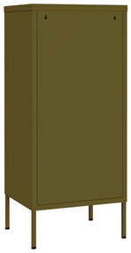 Armário de arrumação aço 42,5x35x101,5 cm verde-azeitona
