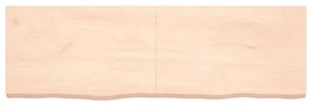 Prateleira de parede 160x50x(2-6)cm carvalho maciço não tratado