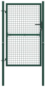 Portão de cerca 100x150 cm aço verde