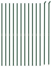 Cerca de malha de arame com flange 1,8x25 m verde