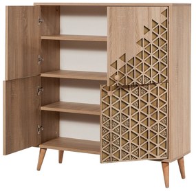 Armário Multiusos Multilux – Carvalho Sonoma – 95x111x36 cm