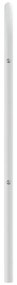Cabeceira de cama 75 cm metal branco