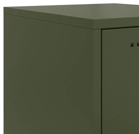 Aparador alto 36x39x123 cm aço verde azeitona