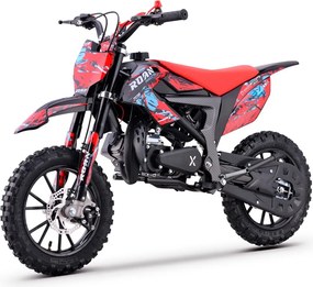MINI MOTO PARA CRIANÇAS MiniCross Roan 709 gasolina 49cc 4.5CV Vermelha
