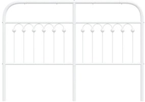 Cabeceira de cama 135 cm metal branco