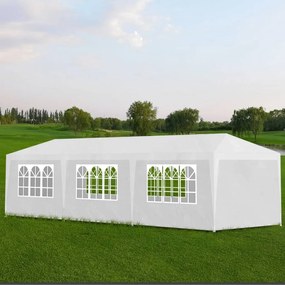 vidaXL Tenda para festas 3x9 m branco