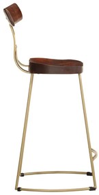 Bancos de bar 2 pcs 49x43x88 cm madeira de mangueira maciça