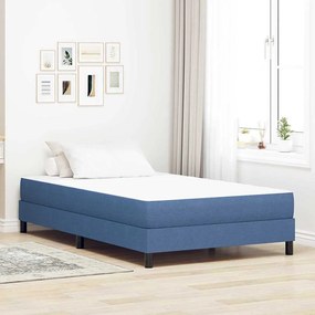 vidaXL Colchão de Cama com colchão Azul 120 x 200 cm tecido