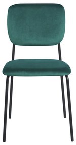 Cadeira Selin Black Veludo - Verde