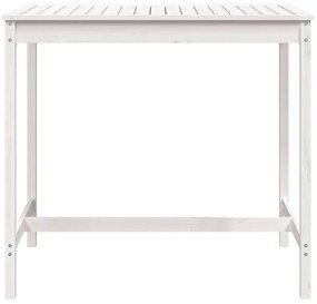 Mesa de jardim 121x82,5x110 cm madeira de pinho maciça branco