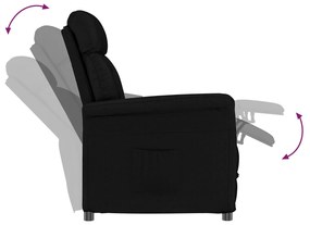 Poltrona Reclinado VidaXL Preto
