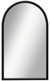 HOMCOM Espelho de Parede 65x110 cm Espelho de Entrada com Estrutura de Madeira em Forma de Janela Espelho Decorativo Preto | Aosom Portugal