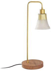 Candeeiro de Mesa Foca – Dourado – Diâmetro: 15 cm, Altura: 52 cm